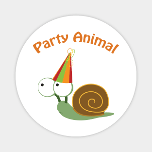 Party Animal Snail Magnet